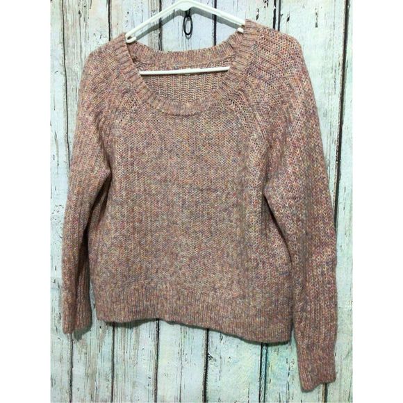 Maurice’s Chunky Knit Sweater Size Large Dusty Rose/ Multi Speckled ❤️❄️ - Picture 1 of 12